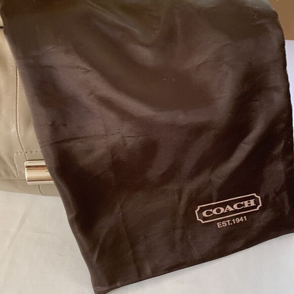 Coach Kristin Leather Mushroom Tote Bag - Picture 10 of 13